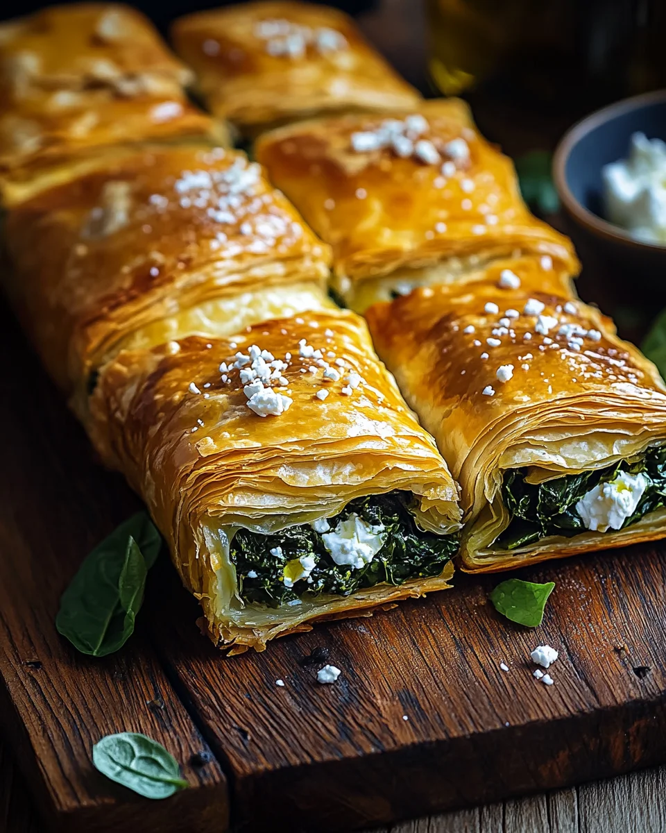 B&ouml;rek mit Spinat und Feta