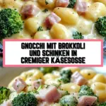Gnocchi mit Brokkoli und Schinken in cremiger Käsesoße 23 Pinterest Hidden Image