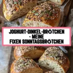 Joghurt-Dinkel-Brötchen - meine fixen Sonntagsbrötchen 17 Pinterest Hidden Image