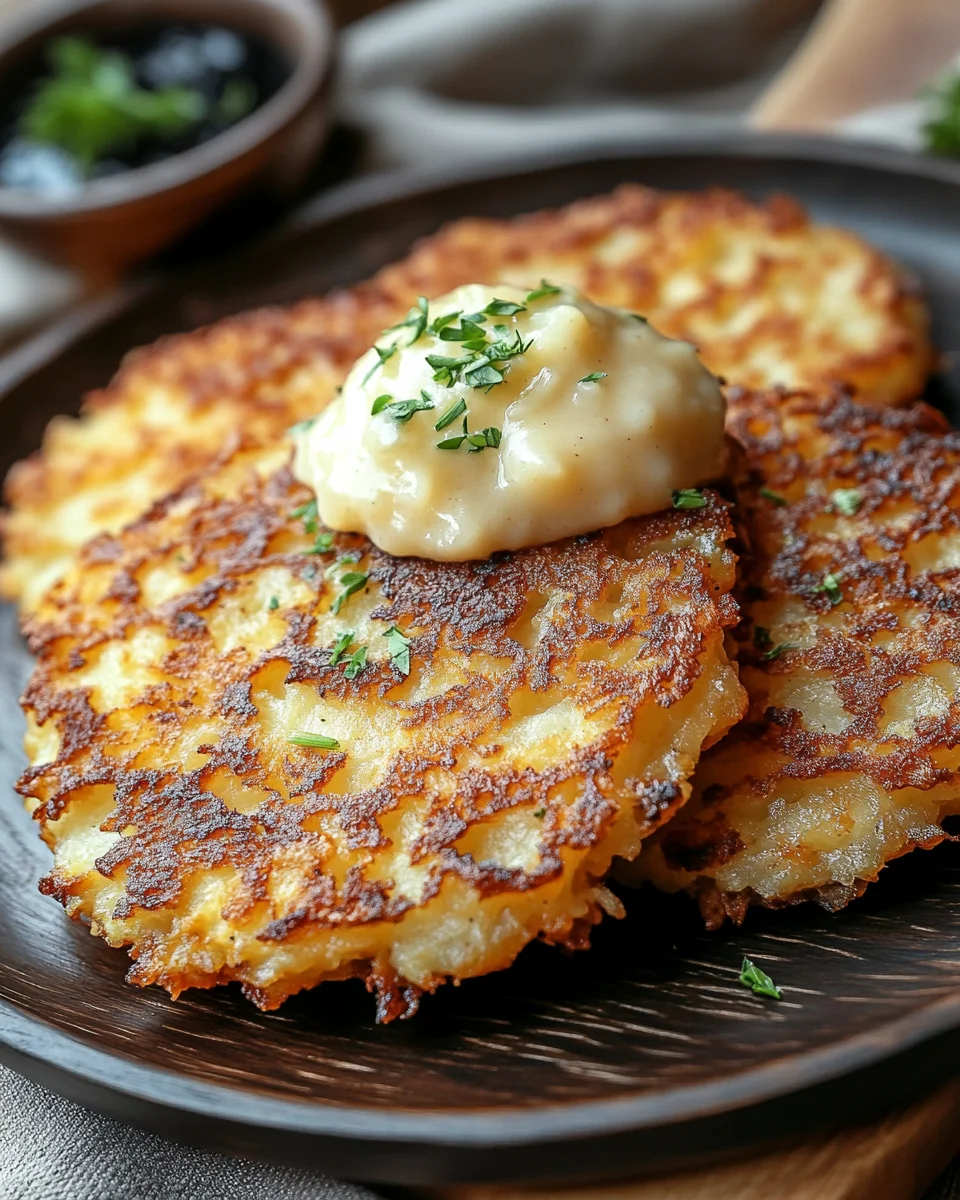Kartoffelpuffer ohne Fett aus der Heißluftfritteuse 18 Kartoffelpuffer
