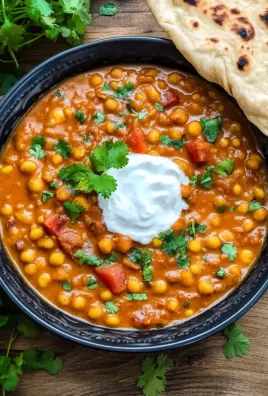 Kichererbsen-Curry mit Naan Brot 30 Kichererbsen-Curry mit Naan Brot