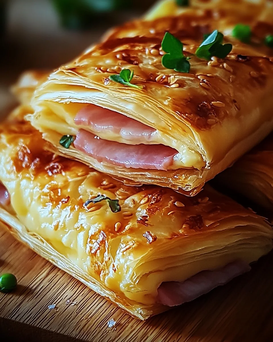 Knusprige Blätterteig-Schinken-Käse 18 Knusprige