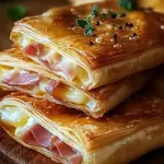 Knusprige Bl&auml;tterteig-Schinken-K&auml;se
