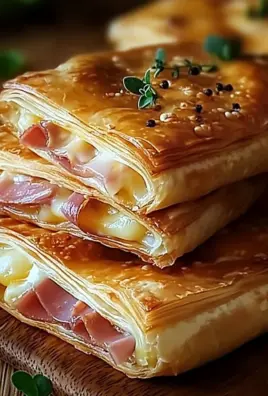 Knusprige Blätterteig-Schinken-Käse