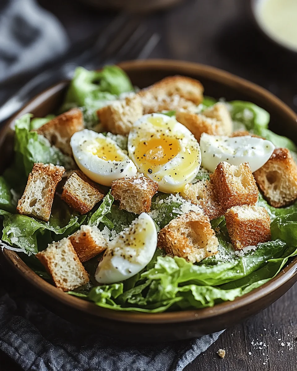 Knuspriger Caesar-Salat