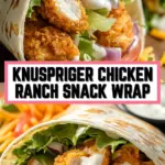 Knuspriger Chicken Ranch Snack Wrap 15 Pinterest Hidden Image