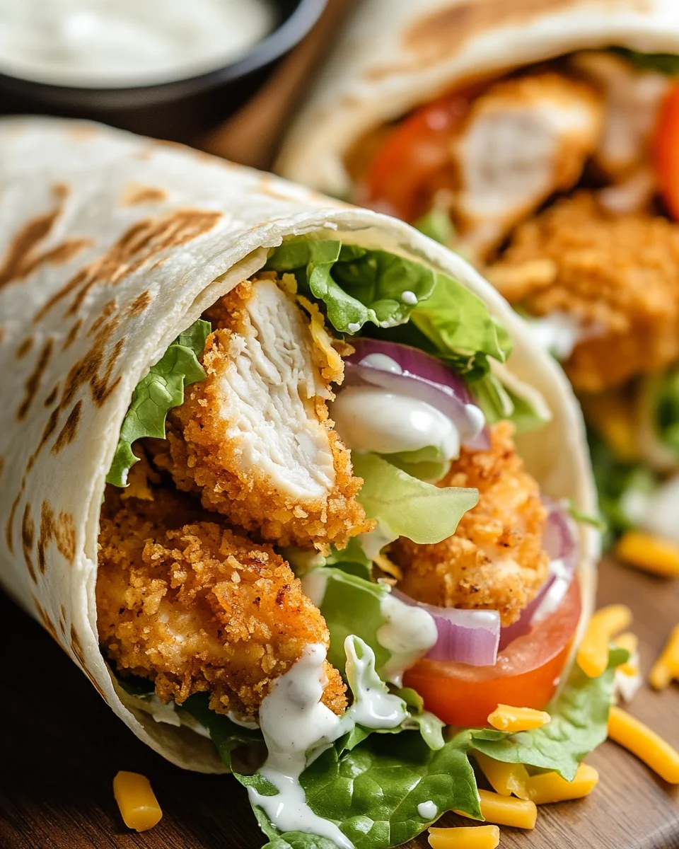 Knuspriger Chicken Ranch Snack Wrap 18 Knuspriger Chicken Ranch Snack Wrap