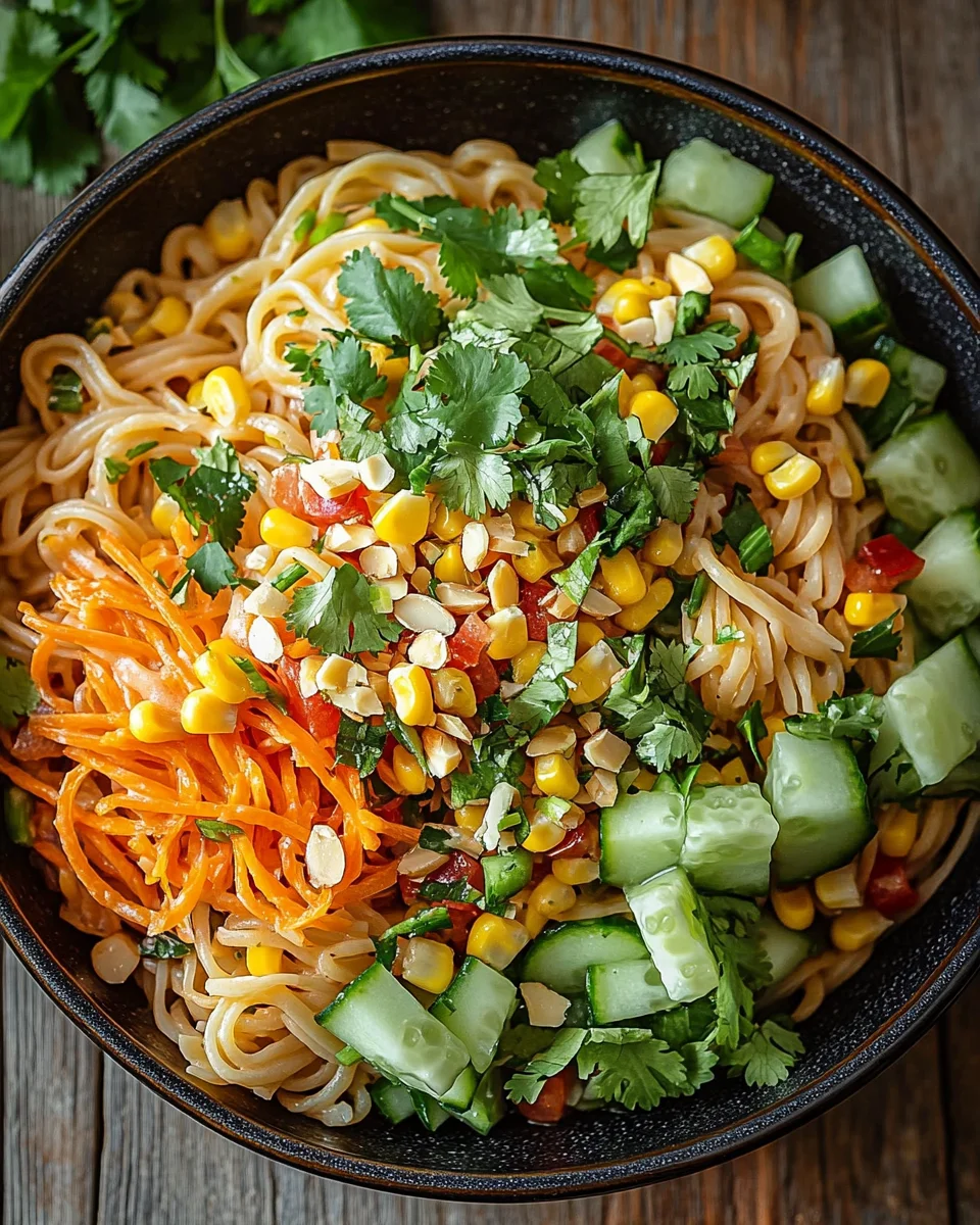 Limetten Crunch Nudelsalat