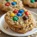 M&M-Cookies mit Haferflocken