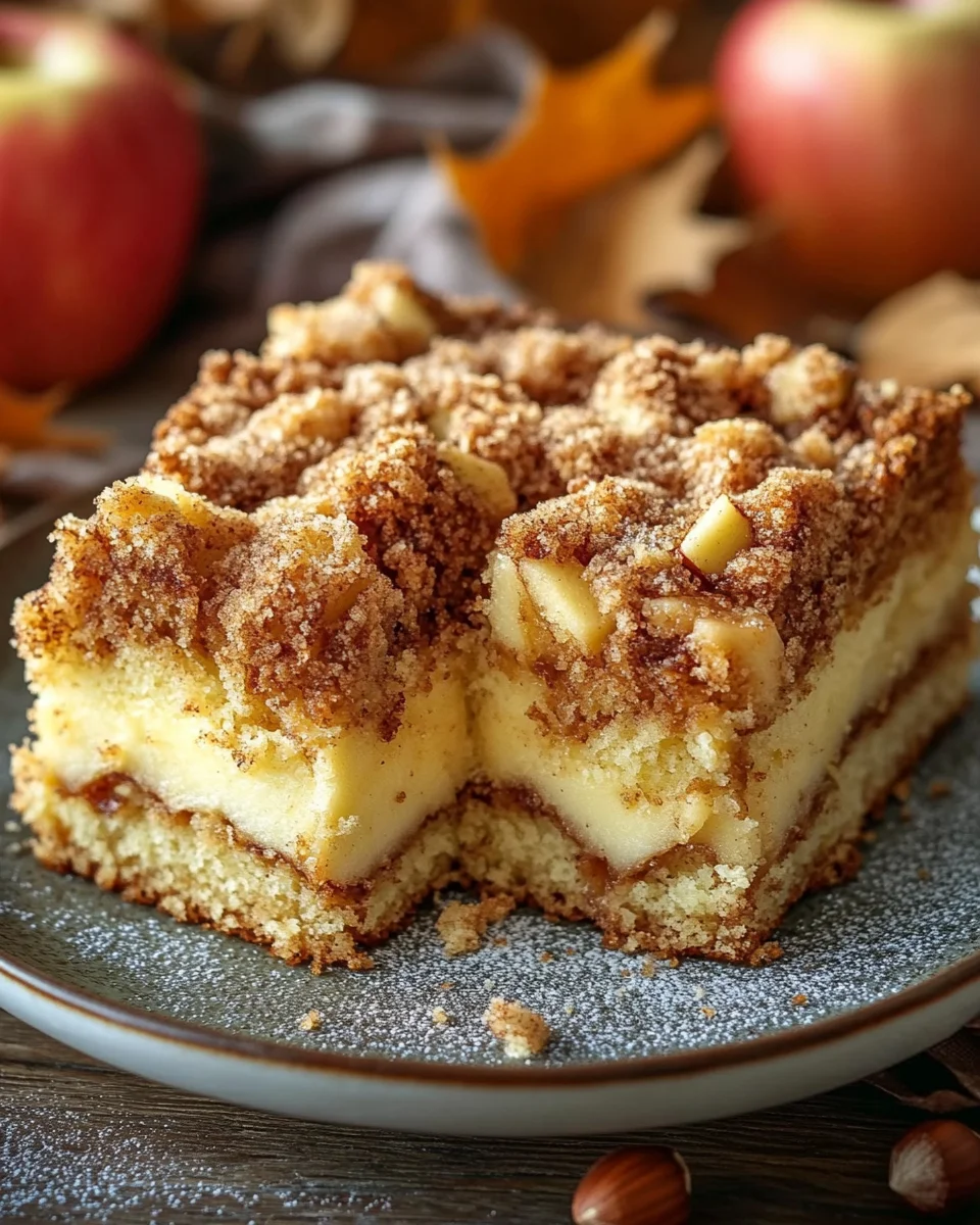 Marmorierter Apfel-Streuselkuchen mit Zimt und Nüssen 27 Marmorierter