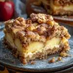 Marmorierter Apfel-Streuselkuchen mit Zimt und N&uuml;ssen