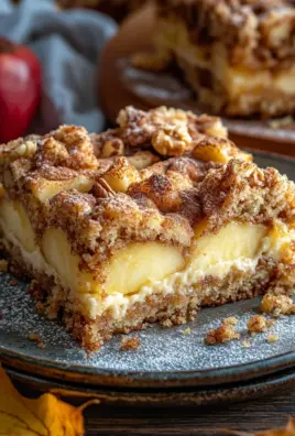 Marmorierter Apfel-Streuselkuchen mit Zimt und Nüssen