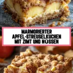 Marmorierter Apfel-Streuselkuchen mit Zimt und Nüssen 26 Pinterest Hidden Image
