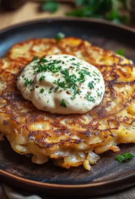 Mozzarella Rösti mit Zwiebel-Pilzrahmsoße
