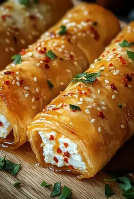 Ofen-gebackene Feta-Rollen mit Chili-Honig 26 Ofen-gebackene Feta-Rollen mit Chili-Honig