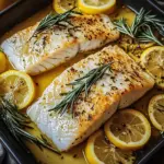 Ofenfisch mit Kr&auml;utern und Zitronen