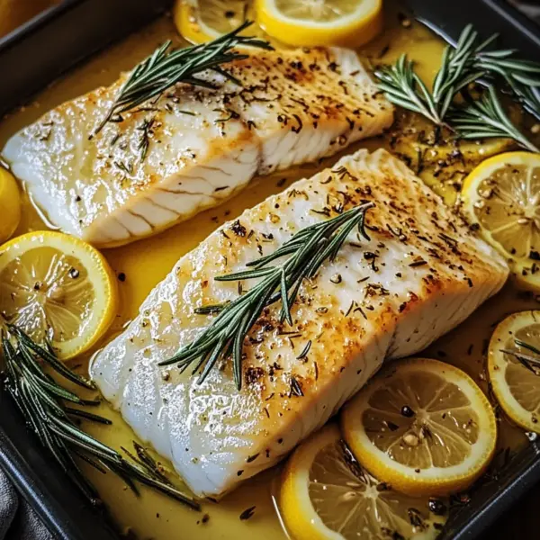 Ofenfisch mit Kräutern und Zitronen