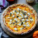 Saftige K&uuml;rbis-Quiche mit Feta