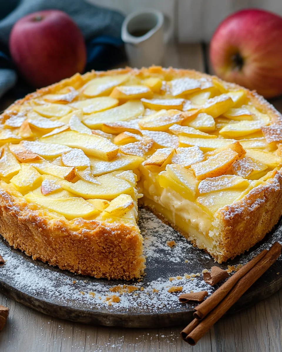Saftiger Apfelkuchen mit Pudding 19 Saftiger