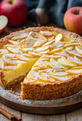 Saftiger Apfelkuchen mit Pudding