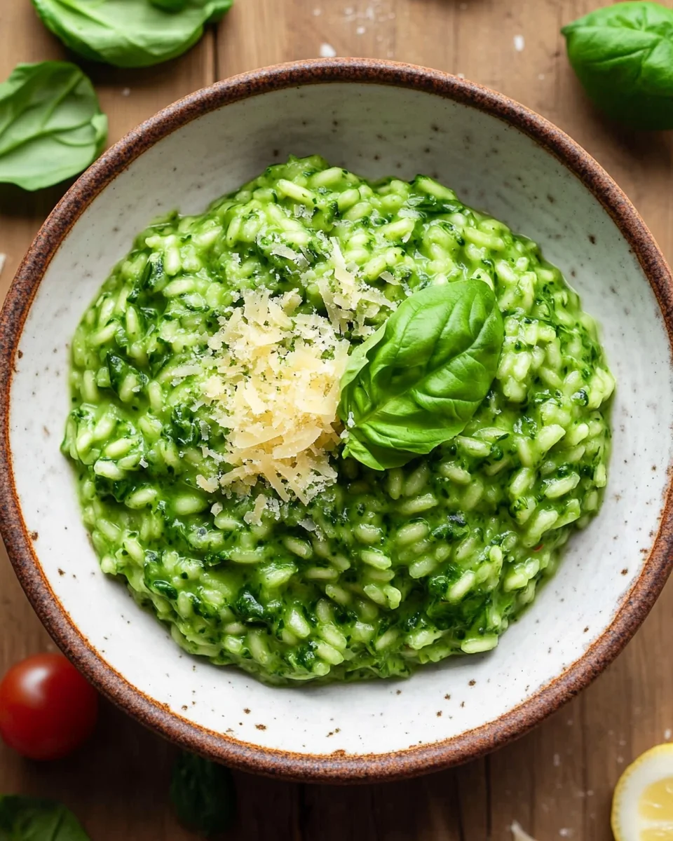 Spinat Risotto mit frischen Kräutern 30 Spinat Risotto mit frischen Kräutern