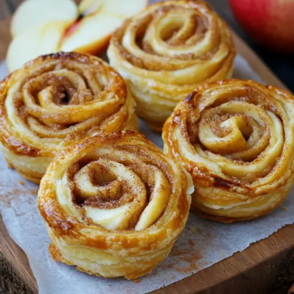 Süße Blätterteigschnecken aus der Heißluftfritteuse