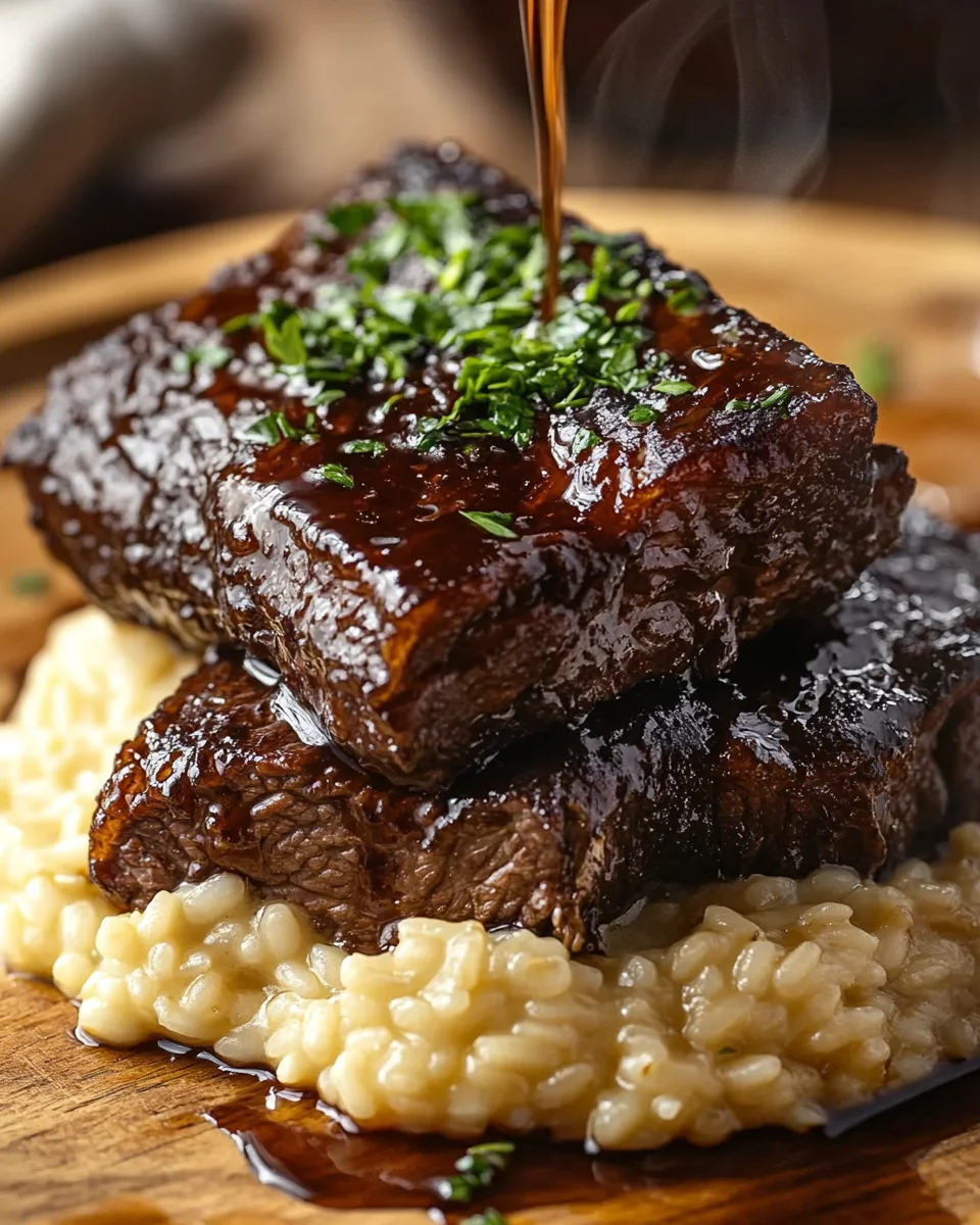Tender Beef Brisket in Cola with Creamy Parmesan Risotto 20 Tender