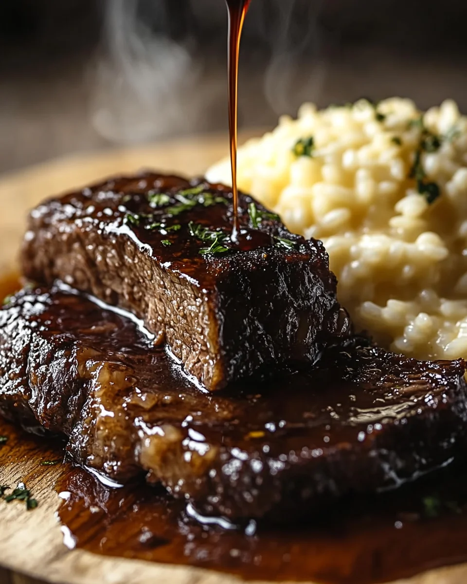 Tender Beef Brisket in Cola with Creamy Parmesan Risotto 22 Tender Beef Brisket in Cola with Creamy Parmesan Risotto