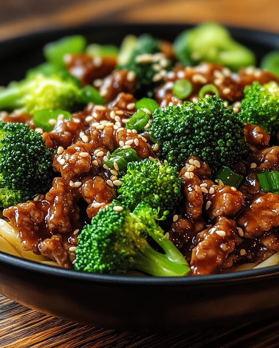 Teriyaki-Hackfleisch-Pfanne mit Brokkoli 22 Teriyaki-Hackfleisch-Pfanne mit Brokkoli