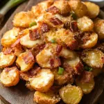 &Uuml;berbackene Kartoffeln aus der Hei&szlig;luftfritteuse