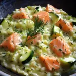 Zucchini-Lachs-Risotto