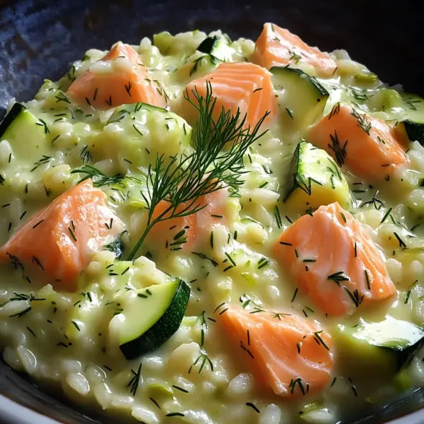 Zucchini-Lachs-Risotto