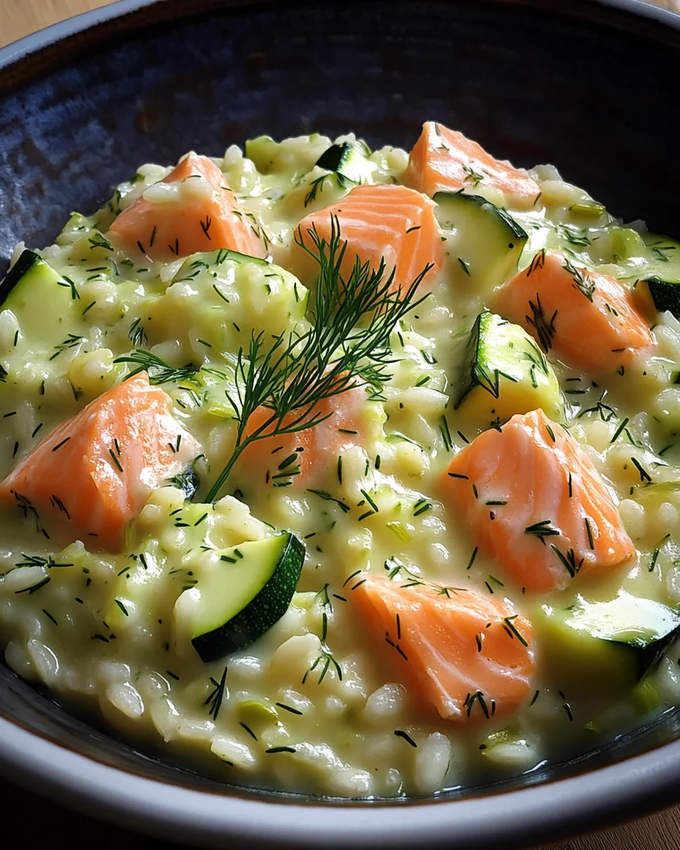 Zucchini-Lachs-Risotto