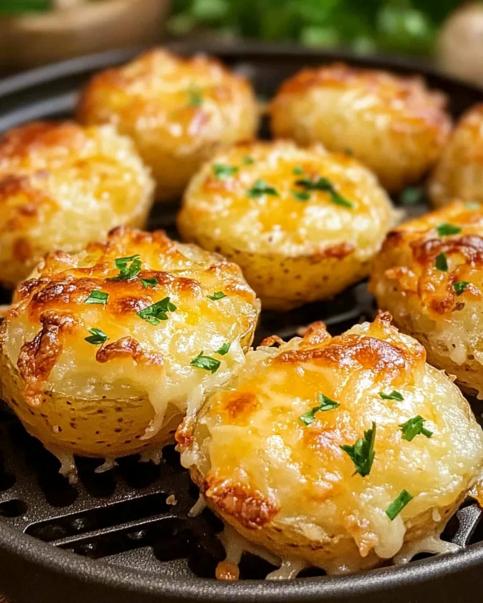 Air Fryer Cheesy Potatoes
