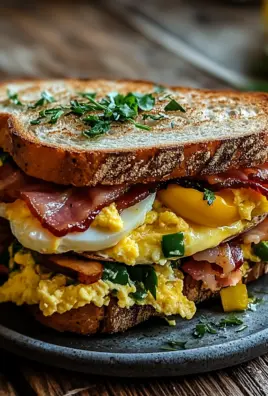 Bauernfrühstücks-Sandwich