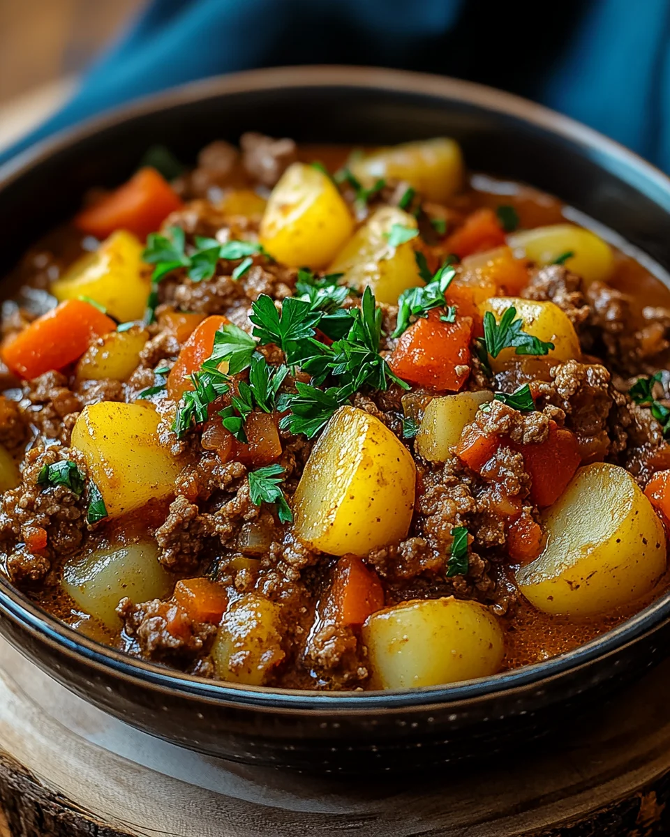Homepage 1 Bauerntopf mit Hackfleisch, Kartoffeln & Paprika