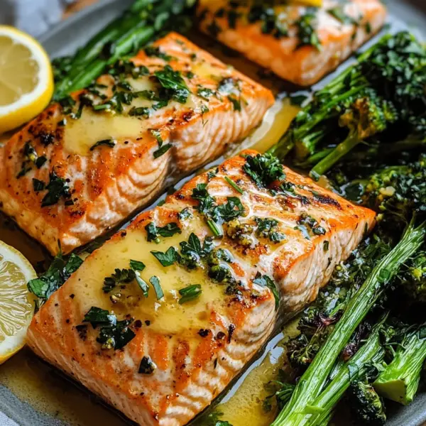 Buttergebackener Lachs mit Broccolini