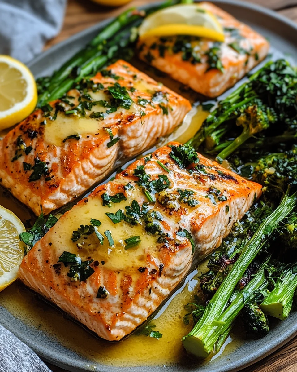 Buttergebackener Lachs mit Broccolini