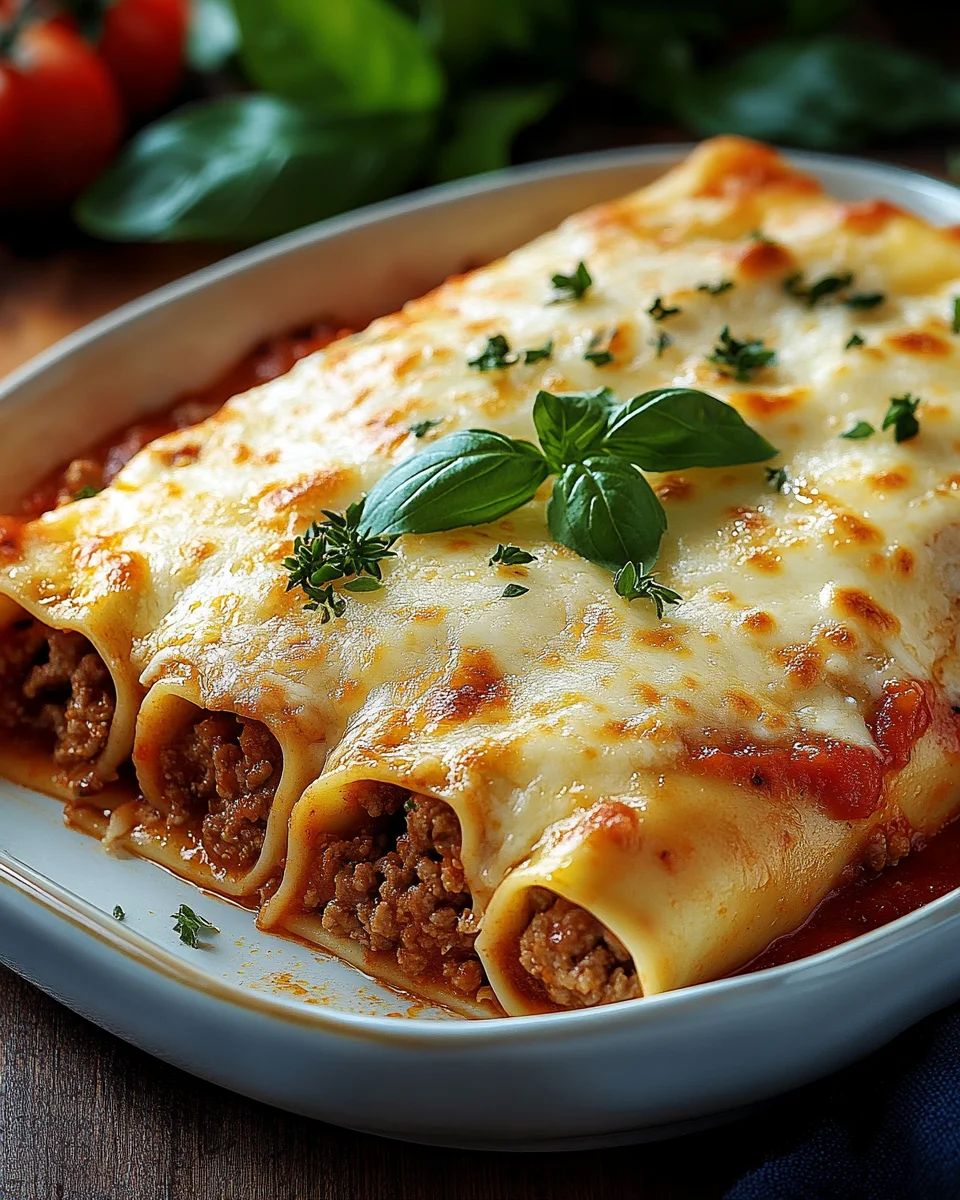 Cannelloni mit Hackfleisch