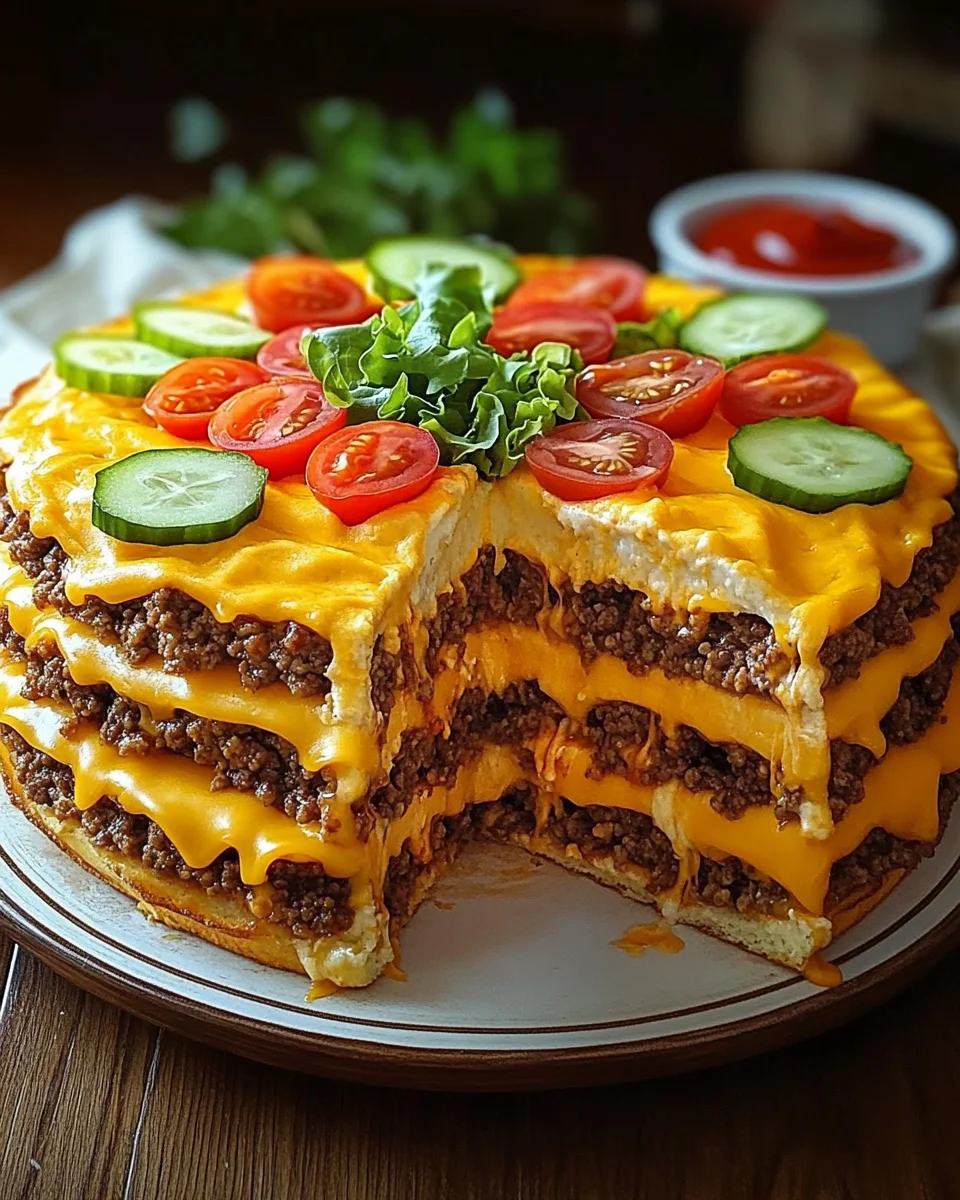 Cheeseburger-Torte