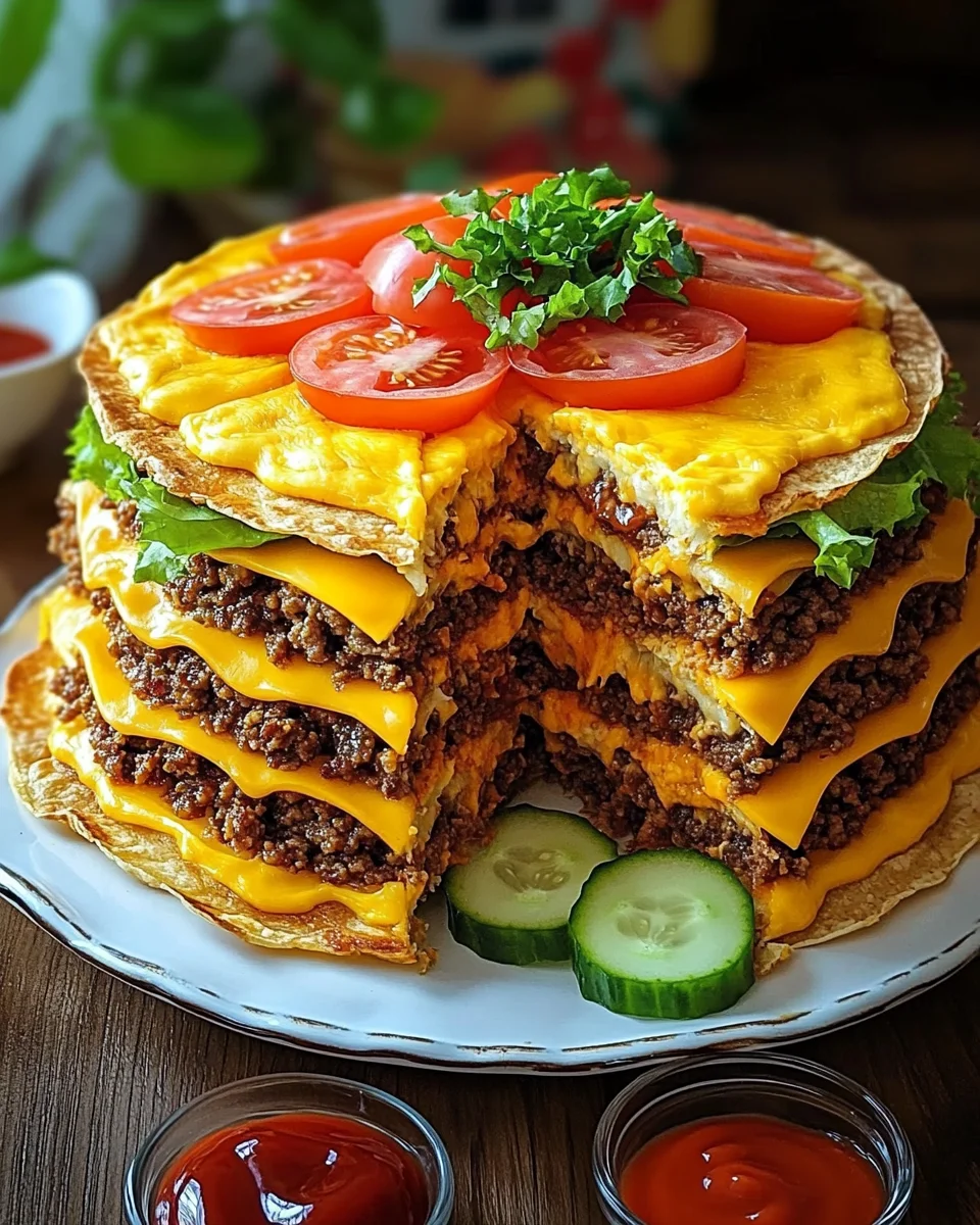 Cheeseburger-Torte
