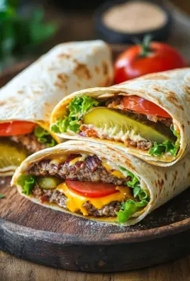 Cheeseburger-Wraps