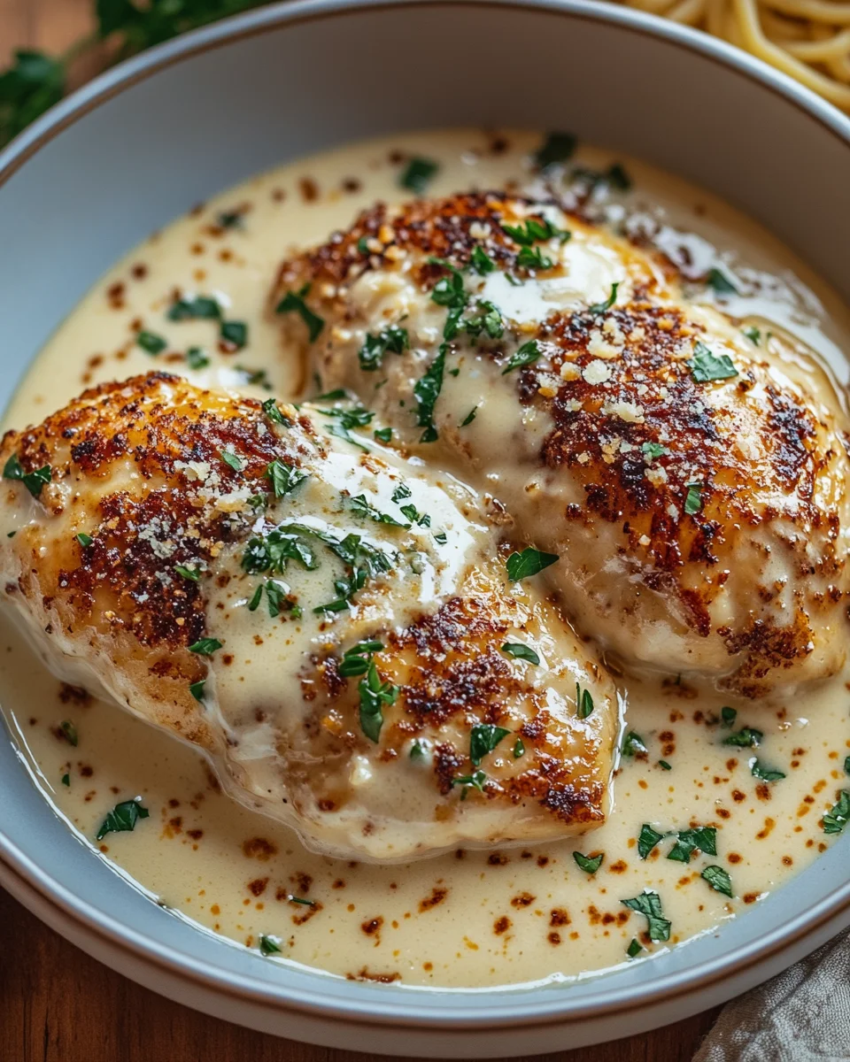 Cremiges Parmesan-Hühnchen mit Frischkäse 21 Cremiges