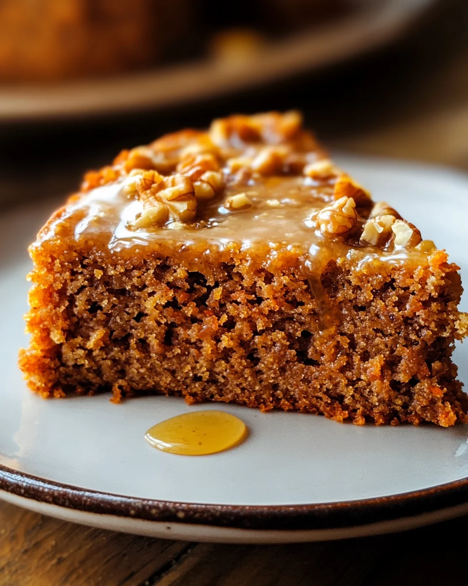 Einfacher Mehlfreier Haferflocken Karottenkuchen