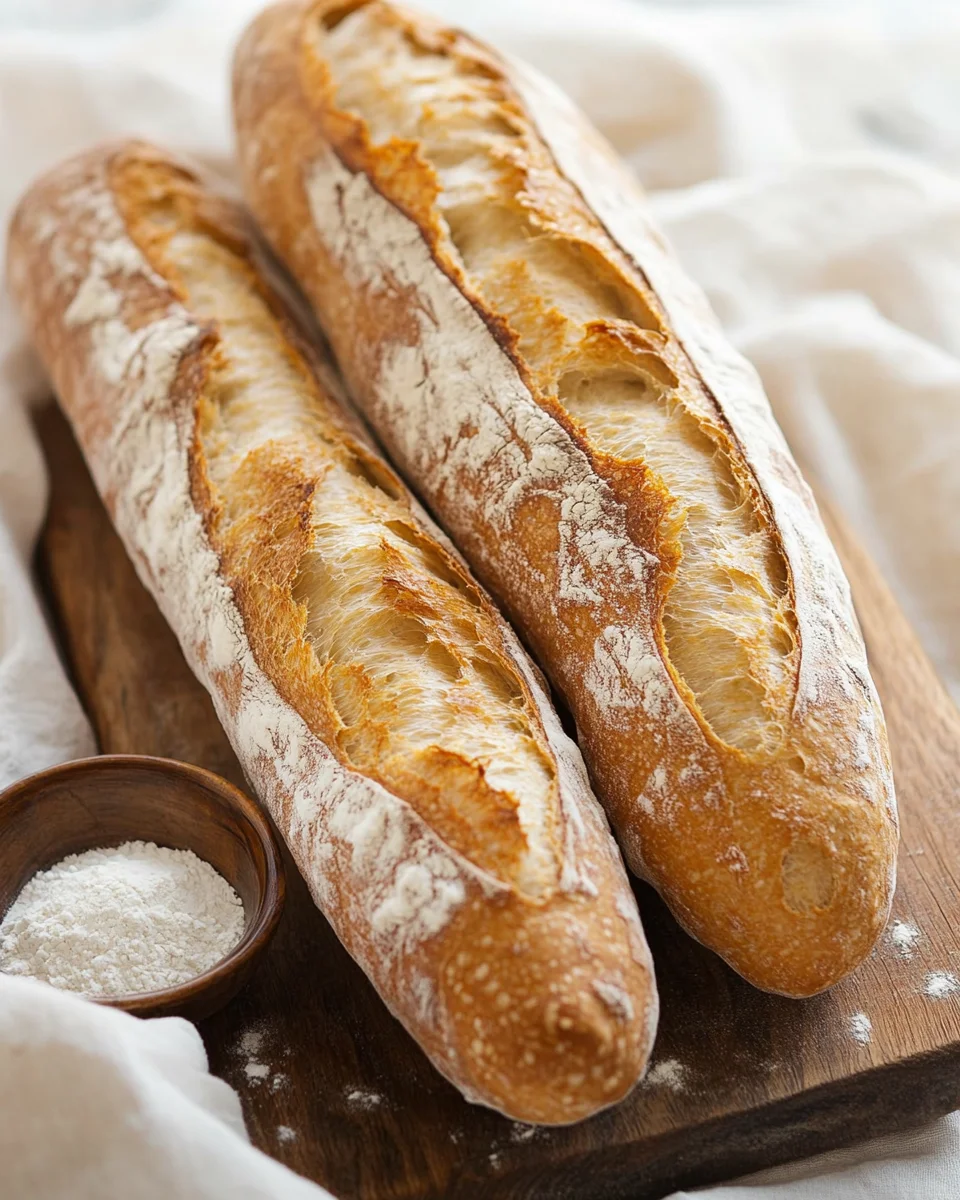 Einfaches Rezept für knuspriges Baguette