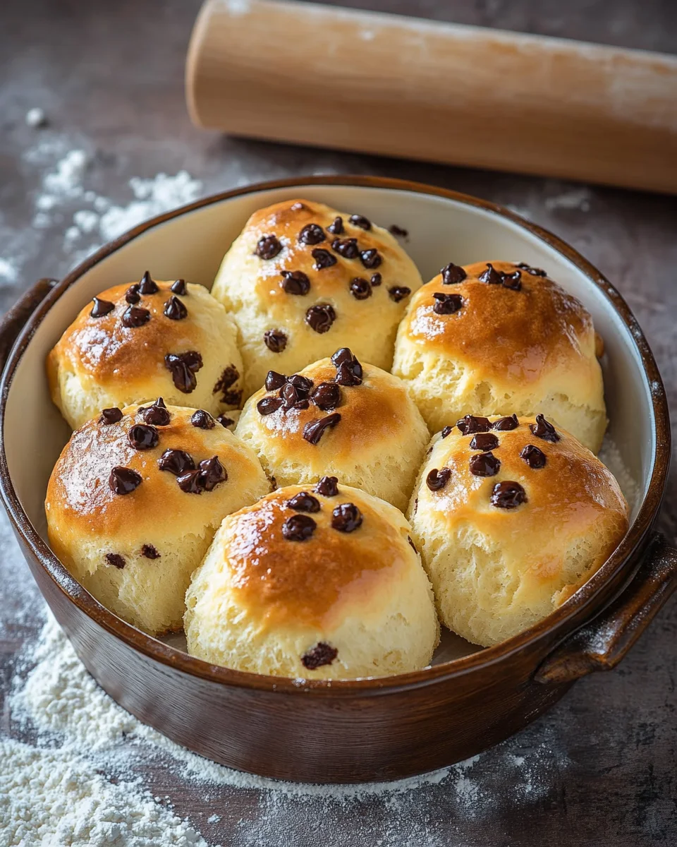 Fluffige und weiche Schokobrötchen aus Hefeteig 20 Fluffige