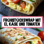 Frühstückswrap mit Ei, Käse und Tomaten 19 Pinterest Hidden Image