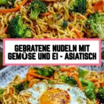Gebratene Nudeln mit Gemüse und Ei - asiatisch 19 Pinterest Hidden Image