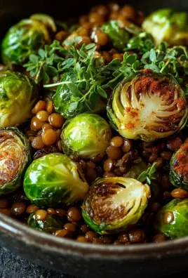 Gebratener Rosenkohl mit Berglinsen 22 Gebratener Rosenkohl mit Berglinsen