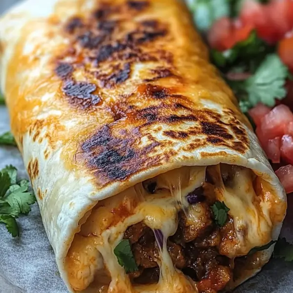 Gegrillter Käse-Burrito